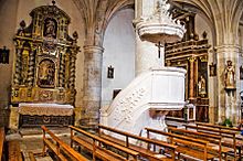 Archivo:Púlpito de la iglesia de San Juan Bautista de Amaya