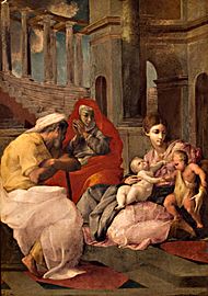 Primaticcio, Francesco – Holy Family with St Elizabeth and John the Baptist