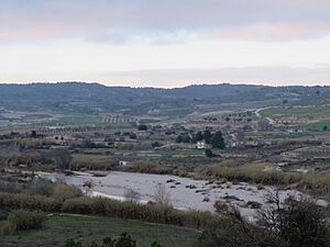 Archivo:Río Matarraña, partidas rurales El Sot, Plans del Molí, Els Vilars, término municipal Nonaspe