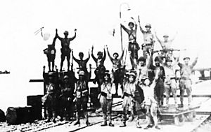 Archivo:The Japanese 2d Division celebrates landing at Merak, Java