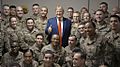 Trump poses a photo with troops in Bagram Air Base (1)