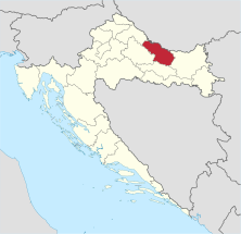 Virovitičko-podravska županija in Croatia.svg
