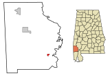 Washington County Alabama Incorporated and Unincorporated areas McIntosh Highlighted.svg