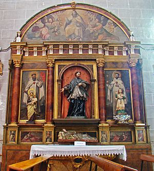 Archivo:01 Valladolid Iglesia Magdalena retablo Nepomuceno ni