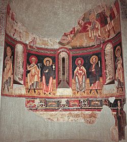 Archivo:Absis de Sant Pere del Burgal, 11th c. fresco