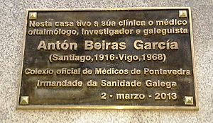 Archivo:Antón Beiras García, placa