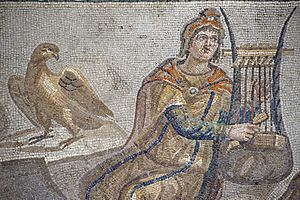Archivo:Antakya Archaeological Museum Orpheus mosaic 6551