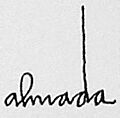 Assinatura de Almada Negreiros