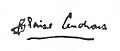 Blaise Cenrdars (Unterschrift)