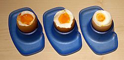 Archivo:Boiled eggs, increasing in boiling time from left to right