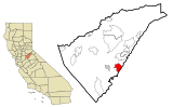 Calaveras County California Incorporated and Unincorporated areas Vallecito Highlighted.svg