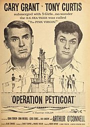 Archivo:Cary Grant and Tony Curtis in 'Operation Petticoat', 1959