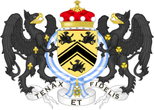 Archivo:Coat of Arms of Peter Carington, 6th Baron Carrington (Order of Charles III)