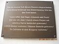 German-language plaque on Pied Piper's House