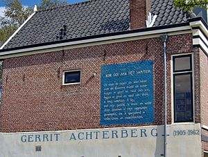 Archivo:Gerrit Achterberg - Kleine ode aan het water - Rijnkade 8, Leiden