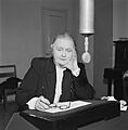 Hella Wuolijoki, the director-general of Finnish Broadcasting Company 1944 -1949.