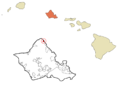 Honolulu County Hawaii Incorporated and Unincorporated areas Kahuku Highlighted