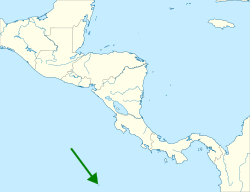 Distribución geográfica del mosquerito de la isla del Coco.