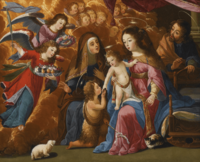 Josefa de Óbidos - A Sagrada Família com São João Batista, Santa Isabel e Anjos