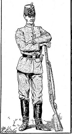 Archivo:La Révolution a Buenos-Ayres.— Soldat d'infantarie
