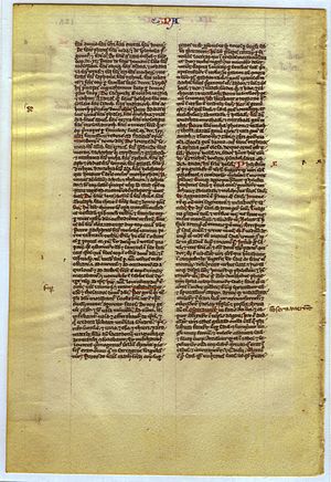 Archivo:Leaf of I Chronicles (recto) (8675415344)
