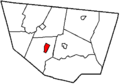 Map of Sullivan County Pennsylvania Highlighting Eagles Mere