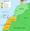 Mapa del Magreb (1956)