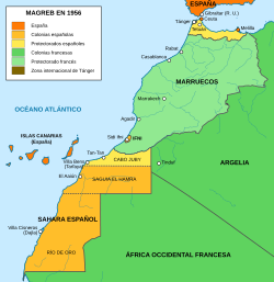 Archivo:Mapa del Magreb (1956)