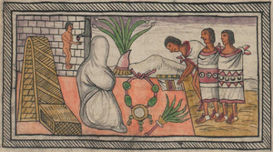 Archivo:Muerte de Nezahualpilli, en el folio 184v