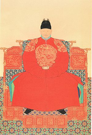 Archivo:Portrait of King Taejo of Joseon