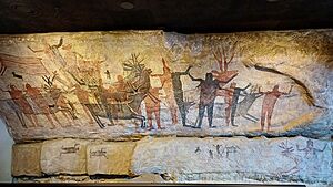 Archivo:Replica of La Cueva Pintada - Northern Cultures - National Museum of Antropology - Mexico 2024