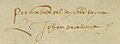 Signatura de Joan de Coloma