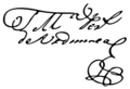 Signature of José María Pérez de Urdininea (1784-1865)