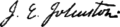Signature of Joseph Eggleston Johnston (1807–1891)