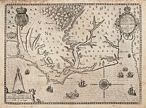 Archivo:The Carte of all the Coast of Virginia by Theodor de Bry 1585 1586