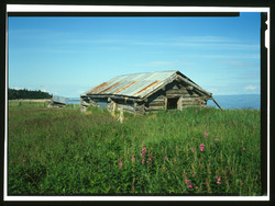 WEST AND SOUTH SIDES - Iditarod Trail Shelter Cabins, Portage Shelter Cabin, Golovin, Nome Census Area, AK HABS AK,9-SEW,2-C-5 (CT).tif
