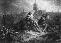 Willem van Nassau sneuvelt bij Grol (Jacobus van Dijck).gif