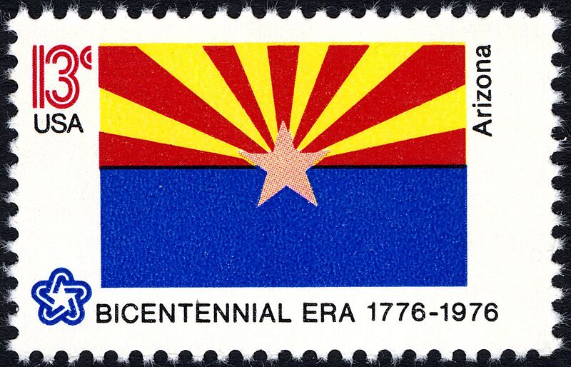 Arizona Bicentennial 13c 1976 issue