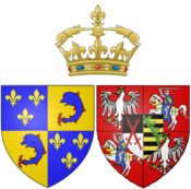 Arms of Marie Josèphe of Saxony as Dauphine of France.png