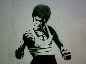 Archivo:Bruce Lee Stencil