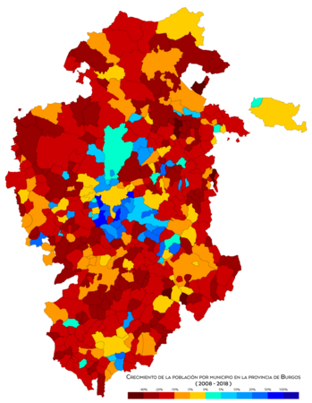 Burgos Crecimiento 2008-2018