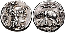 C. Caecilius Metellus Caprarius, denarius, 125 BC, RRC 269-1.jpg