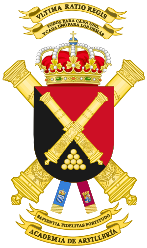 Archivo:Coat of Arms of the Spanish Artillery Academy