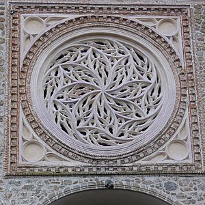 Archivo:Colegiata de Santa María la Mayor. Rosetón