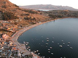 Copacabana, Bolivia bay at sunset.jpg