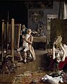 En el estudio del pintor, por Luis Jiménez Aranda