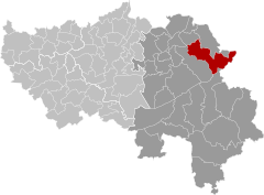 Eupen Liège Belgium Map.svg