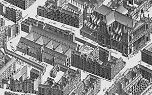 Archivo:Foire Saint-Germain & Église Saint-Sulpice - detail Turgot map of Paris Plate 11