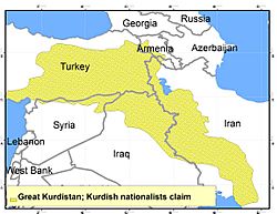 Archivo:Great Kurdistan; Kurdish nationalists claim