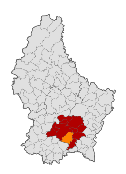 Hesperange map